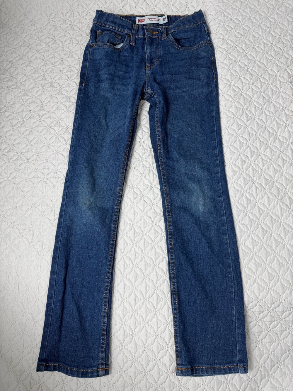 Levi’s 511 Performance Slim boys pants sz 12 regular w elastic waistband
